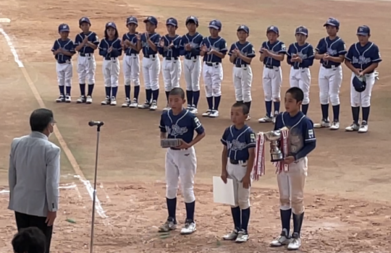 県スポーツ少年団軟式野球交流大会　準優勝！